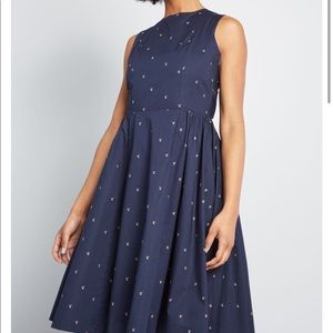 MODCLOTH Brilliantly Bold Cotton Dress